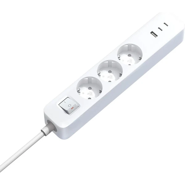 Xiaomi 20W Power Strip (2C1A) prodlužovací zásuvka bílá - Zásuvky - Obrázek KS7K000K01