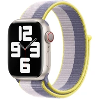 Apple Watch provlékací sportovní řemínek 41/40/38mm levandulově šedý / světle liliový - Řemínky