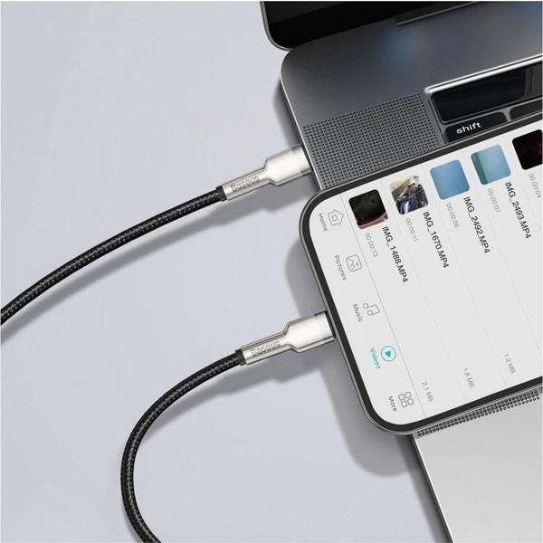 Baseus Cafule USB-C/Lightning napájecí kabel 20W 2m černý - Kabely a redukce - Obrázek KSKGF00101