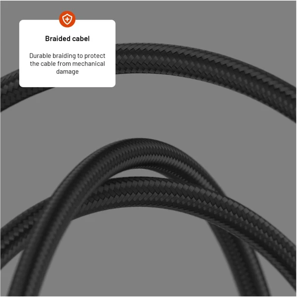 FIXED USB-C/USB-C napájecí kabel 100W 2m černý - Kabely a redukce - Obrázek KSM5000J01
