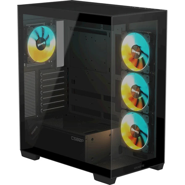 GIGABYTE C500 PANORAMIC STEALTH černá - Počítačové skříně - Obrázek KT5H000K01