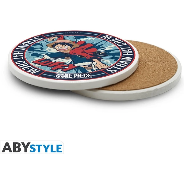 Keramický podtácek ABYstyle One Piece - Luffy - Podtácky - Obrázek KU2K000K01