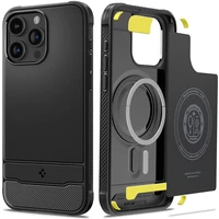 Spigen Rugged Armor MagFit iPhone 15 Pro Max matně černý - Pouzdra