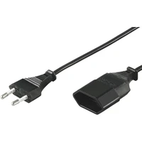 PremiumCord síťový kabel prodlužovací dvojvidlice 230V 3m - Zásuvky