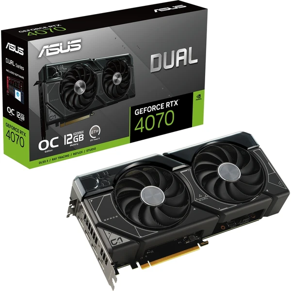 Asus Dual NVIDIA GeForce RTX 4070 12G DLSS 3 - Grafické karty - Obrázek KXZA700301