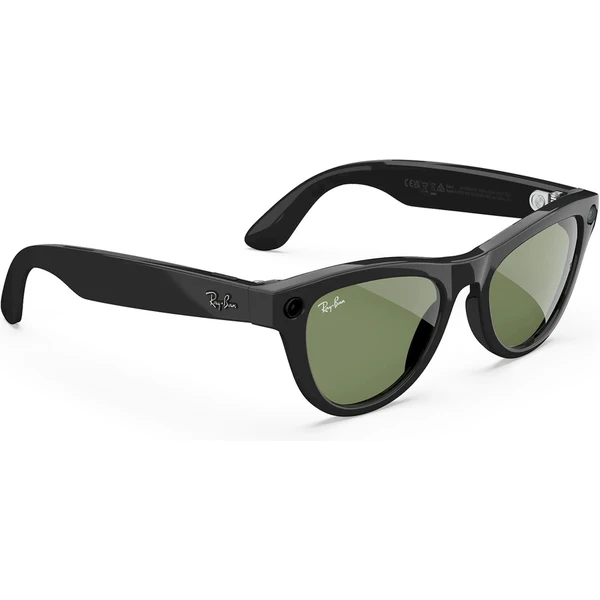 Meta RAY-BAN Skyler Gen2 (Standardní) chytré lesklé brýle (zelená skla) černé - AR brýle - Obrázek KZ3K000K01