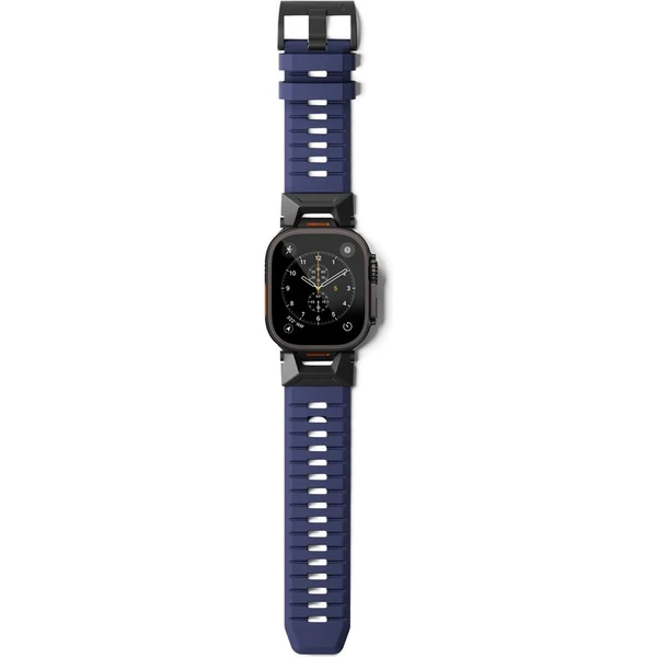 Epico Rubber Pro řemínek s nerezovým zapínáním pro Apple Watch 49/46/45/44/42mm modrý - Řemínky - Obrázek KZMJ000K01