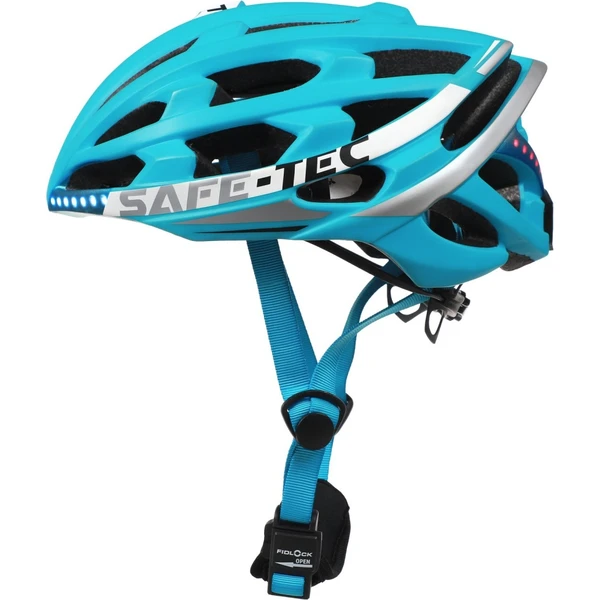 Safe-Tec TYR 2 chytrá helma na kolo M (55cm - 58cm) tyrkysová - Elektrické koloběžky - Hlavní obrázek
