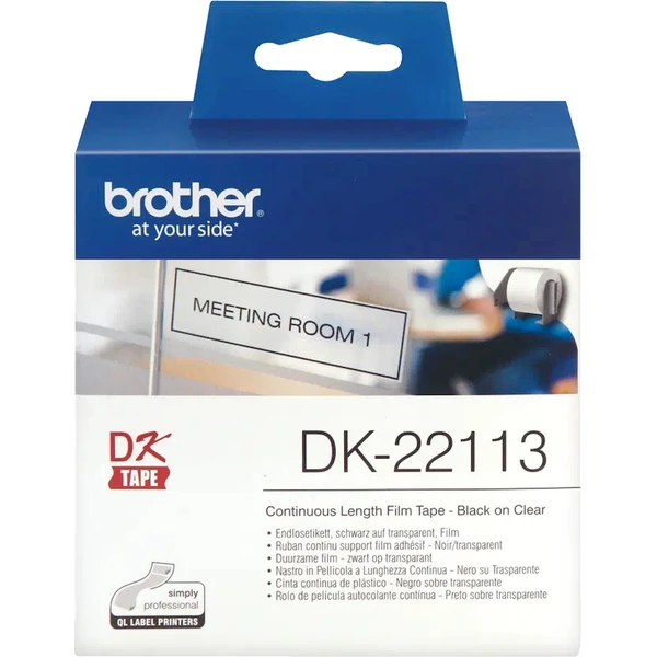 Brother DK-22113 průsvitná filmová role pro černý potisk 62 mm - Pásky pro štítkovače - Obrázek L1I9000P01
