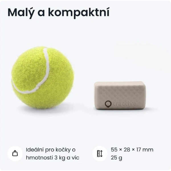 Tractive GPS CAT Mini tracker polohy a aktivity pro kočky hnědý - GPS moduly - Obrázek L1L5000J01