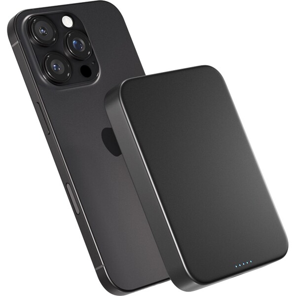 Epico UltraPack Qi2 10000mAh hliníková Mag+ bezdrátová powerbanka černá Černá