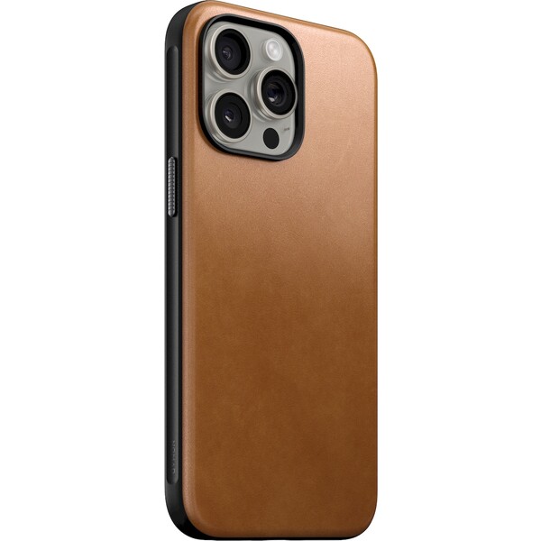 Nomad Modern Leather Case, english tan - iPhone 15 Pro Max (NM01620785) Hnědobéžová