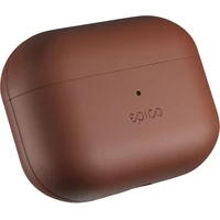 iWant Airpods Pro 3 kožené pouzdro hnědé - Pouzdra