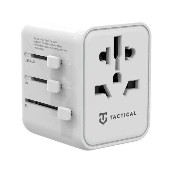 Tactical PTP cestovní adaptér bílý - Nabíječky - Obrázek L1T4G00101