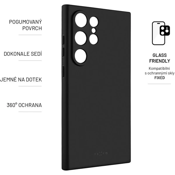 FIXED Story silikonový kryt Samsung Galaxy S24 Ultra černý - Pouzdra - Obrázek L261000K01