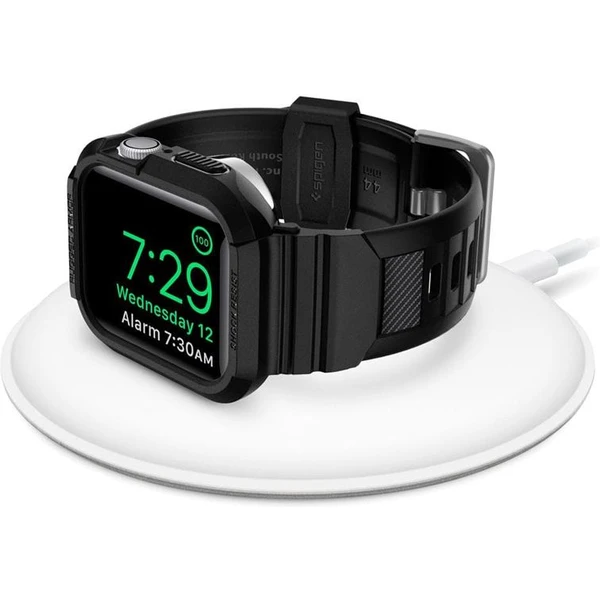 Spigen Rugged Armor Pro řemínek s pouzdrem Apple Watch 45/44mm černý - Pouzdra - Obrázek L2A1100501
