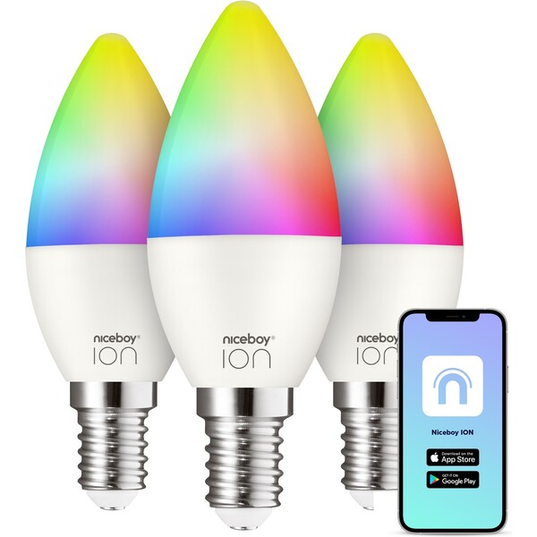 Niceboy ION SmartBulb RGB E14 6W triple pack