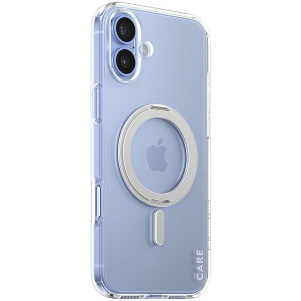 PanzerGlass® CARE kryt Apple iPhone 16 Plus MagSafe KickStand čirý/šedý