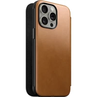 Nomad Modern Leather Folio iPhone 15 Pro Max english tan - Pouzdra