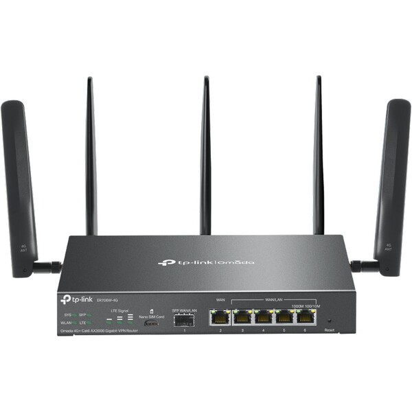 TP-Link ER706W-4G VPN router Černá