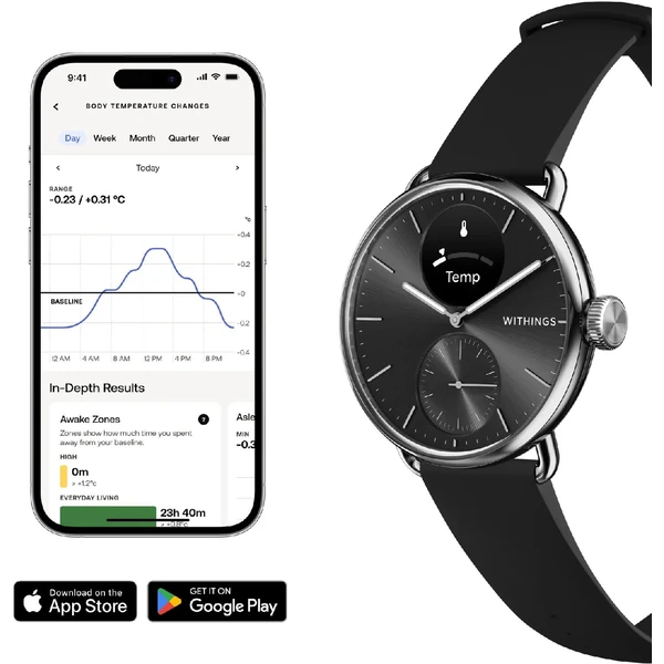 Withings ScanWatch 2 42mm černé - Chytré hodinky - Obrázek L3E7000701