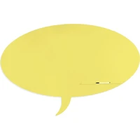 Rocada Skin Shape Talk 6440-1016 magnetická tabule sírová žlutá RAL 1016 - Magnetické tabule