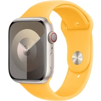 Apple Watch sportovní řemínek 45mm paprskově žlutý M/L - Řemínky