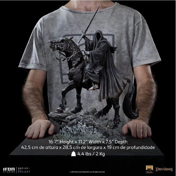 Soška Iron Studios Art Scale 1/10 Deluxe The Lord of the Rings - Nazgul on Horse 42,5 cm - Sochy a sošky - Obrázek L3M7000J01