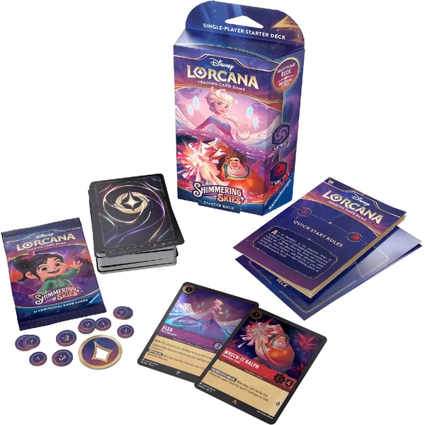 Disney Lorcana: Shimmering Skies - Starter Deck Amethyst & Ruby - Disney Lorcana TCG - Obrázek L3T7000L01