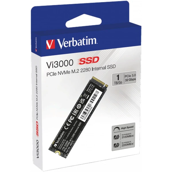 VERBATIM SSD Vi3000 Internal PCIe NVMe M.2 SSD 1TB - SSD disky - Obrázek L463000O01