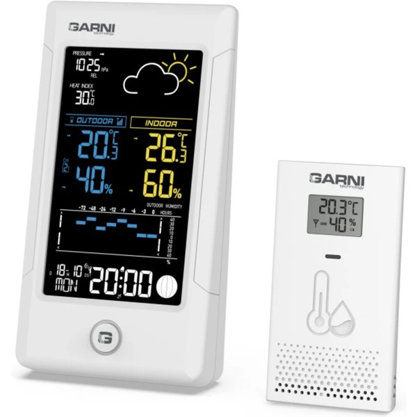 GARNI 615W Precise Meteorologická stanice bílá - Meteostanice - Obrázek L4D5000N01