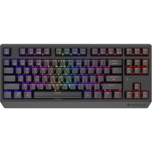 Genesis THOR 230 TKL RGB bezdrátová mechanická klávesnice černá Outemu Silent Lemon NKG-2108