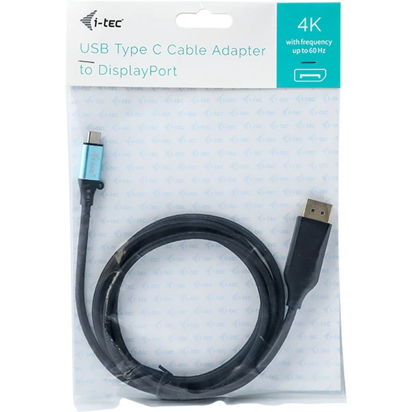 i-tec USB-C/DisplayPort kabel 4K 2m černý - Kabely a redukce - Obrázek L4VV000501