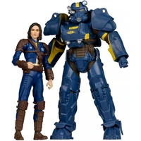 Set dvou figurek McFarlane Toys Fallout 4 - T-60 Vault Tec and Sole Survivor 18 cm - Figurky