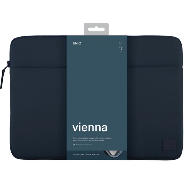 UNIQ Vienna Sleeve pouzdro s nárazníkem pro 14” notebook indigově modré - Pouzdra - Obrázek L5M6000601