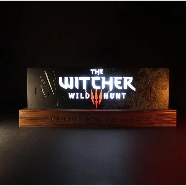 Světlo LED The Witcher - Wild Hunt Logo 22 cm USB - Lampičky - Obrázek L5O5000L01