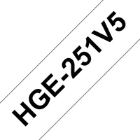 Brother HGE251V5 páska černá na bílém 24 mm - Pásky pro štítkovače