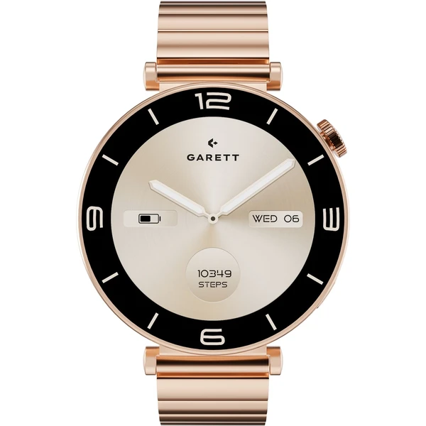 Garett Smartwatch růžově zlatá pevná ocel - Chytré hodinky - Obrázek L5XD000N01