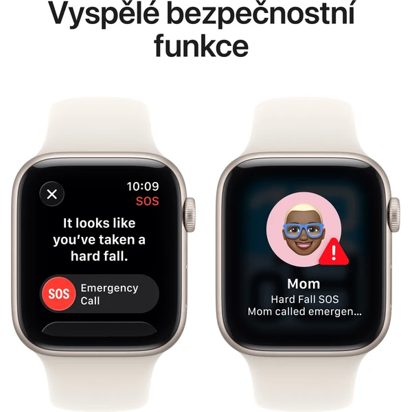 Apple Watch SE 3 (2025) 44mm Hvězdně bílý hliník s hvězdně bílým sportovním řemínkem S/M - Chytré hodinky - Obrázek L6PH000K01