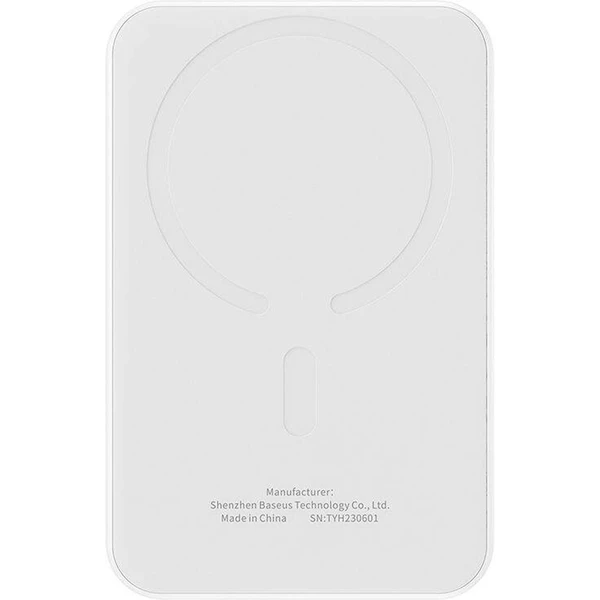 Baseus Power banka Mini s bezdrátovým nabíjením 5000 mAh 20W USB-C bílá - Powerbanky - Obrázek L6X5000L01