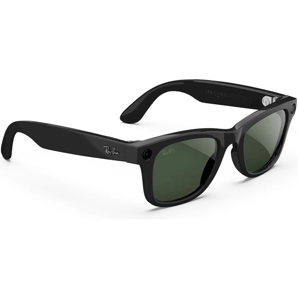 Meta RAY-BAN Wayfarer Gen2 (Velké) chytré lesklé brýle (zatmavovací - čiré/zelené) černé (Další) - AR brýle - Obrázek L7AJ000K01