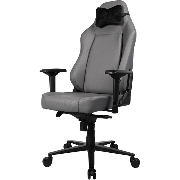 AROZZI PRIMO PREMIUM LEATHER herní židle šedá - Židle - Obrázek L7C6000K01