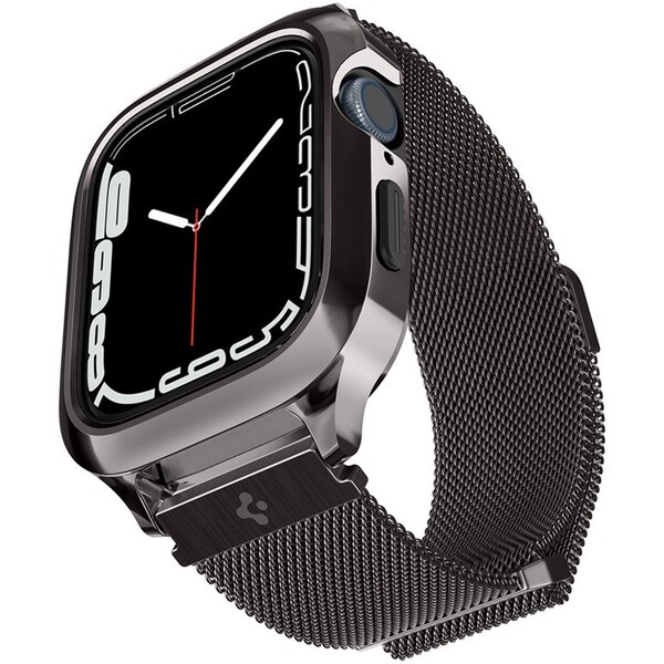 Řemínek pro Apple Watch 42/44/45/49 mm Spigen Metal Fit Pro - šedý