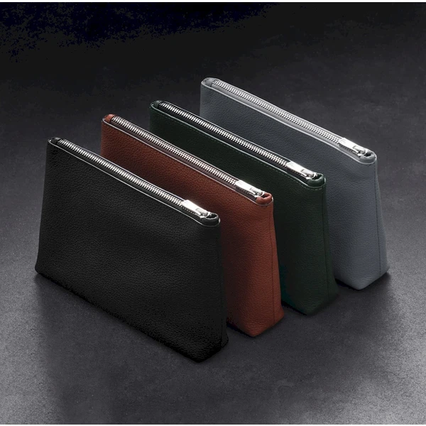 Woolnut Leather Pouch kožené pouzdro šedé - Organizéry - Obrázek L868000701
