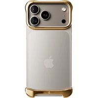 Arc Pulse Aluminium ochranný hliníkový rám iPhone 17 Pro Max zlatý - Pouzdra