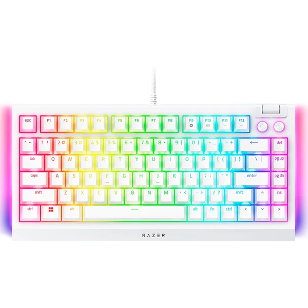 Razer BlackWidow V4 75% herní klávesnice (US) bílá - Klávesnice - Obrázek L8I8G00101