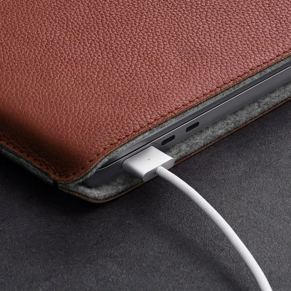 Woolnut kožené Sleeve pouzdro pro 15" MacBook Air hnědé - Pouzdra - Obrázek L8SR100501