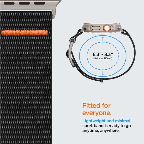 Spigen DuraPro Flex Ultra řemínek Apple Watch 49/46/45/44/42mm černý - Řemínky - Obrázek L9N2000P01