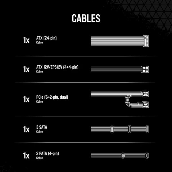 Corsair CX650 650W - Zdroje - Obrázek L9RK000K01