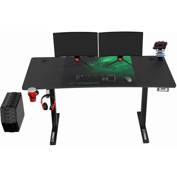 Ultradesk LEVEL V2 herní stůl s nastavitelnou výškou zelený - Stoly - Obrázek L9U6000P01